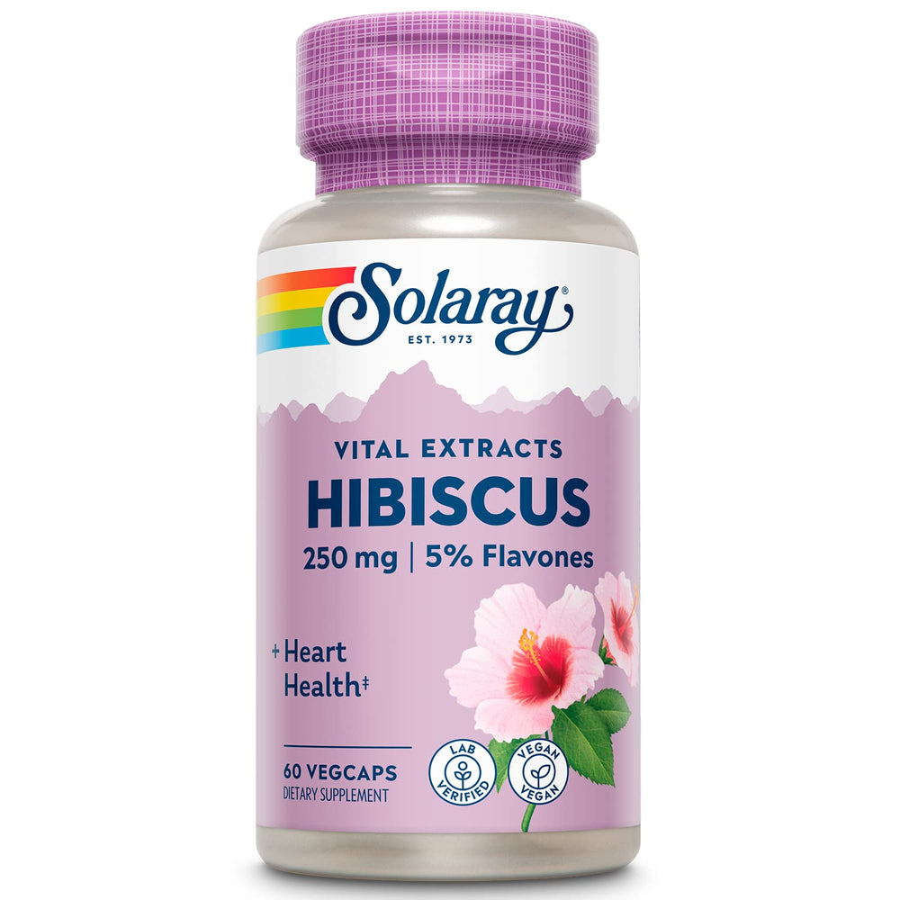 SOLARAY Hibiscus Flower Extract Capsules front view
