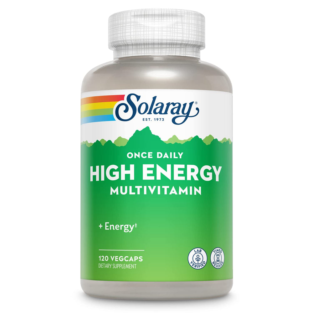 SOLARAY High Energy Multivitamin bottle - front view