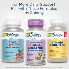 60-serving bottle of Solaray horse chestnut capsules