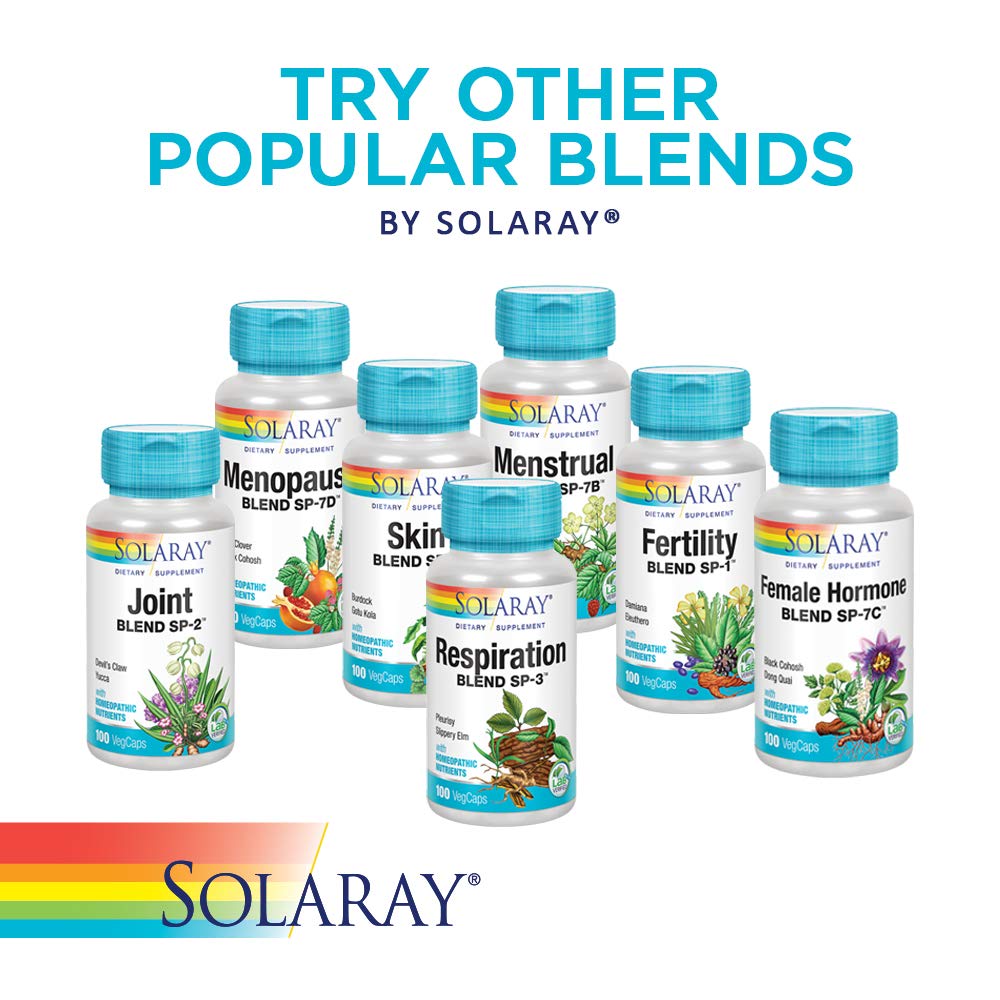 SOLARAY Kidney Blend SP-6 packaging and bottle cue convenient daily-use for wellness.