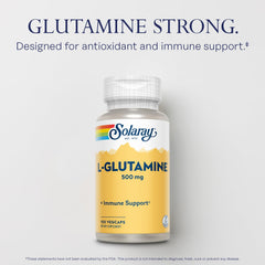 Illustration of a 1 VegCap serving of L-Glutamine 500 mg