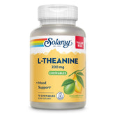 SOLARAY L-Theanine 200mg lemon lime chewables bottle front