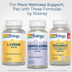 SOLARAY L Lysine bottle with cap and label detail