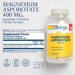 Close-up of Magnesium Asporotate 400 mg VegCaps