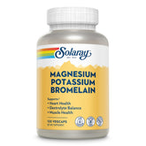 Solaray Magnesium Potassium Asporotates with Bromelain bottle and 120 vegan capsules