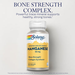 Graphic illustrating manganese supporting bone health