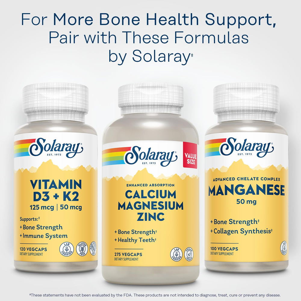 Solaray Manganese 50 mg bottle and label packaging