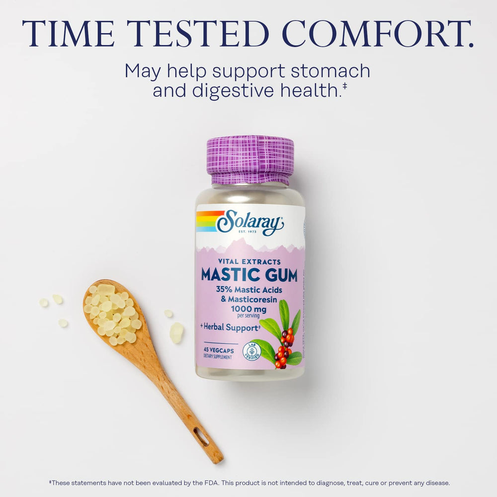 Label detail showing 35 percent mastic acid and masticoresin