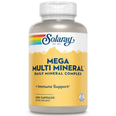 Front view of Solaray Mega Multi Mineral bottle