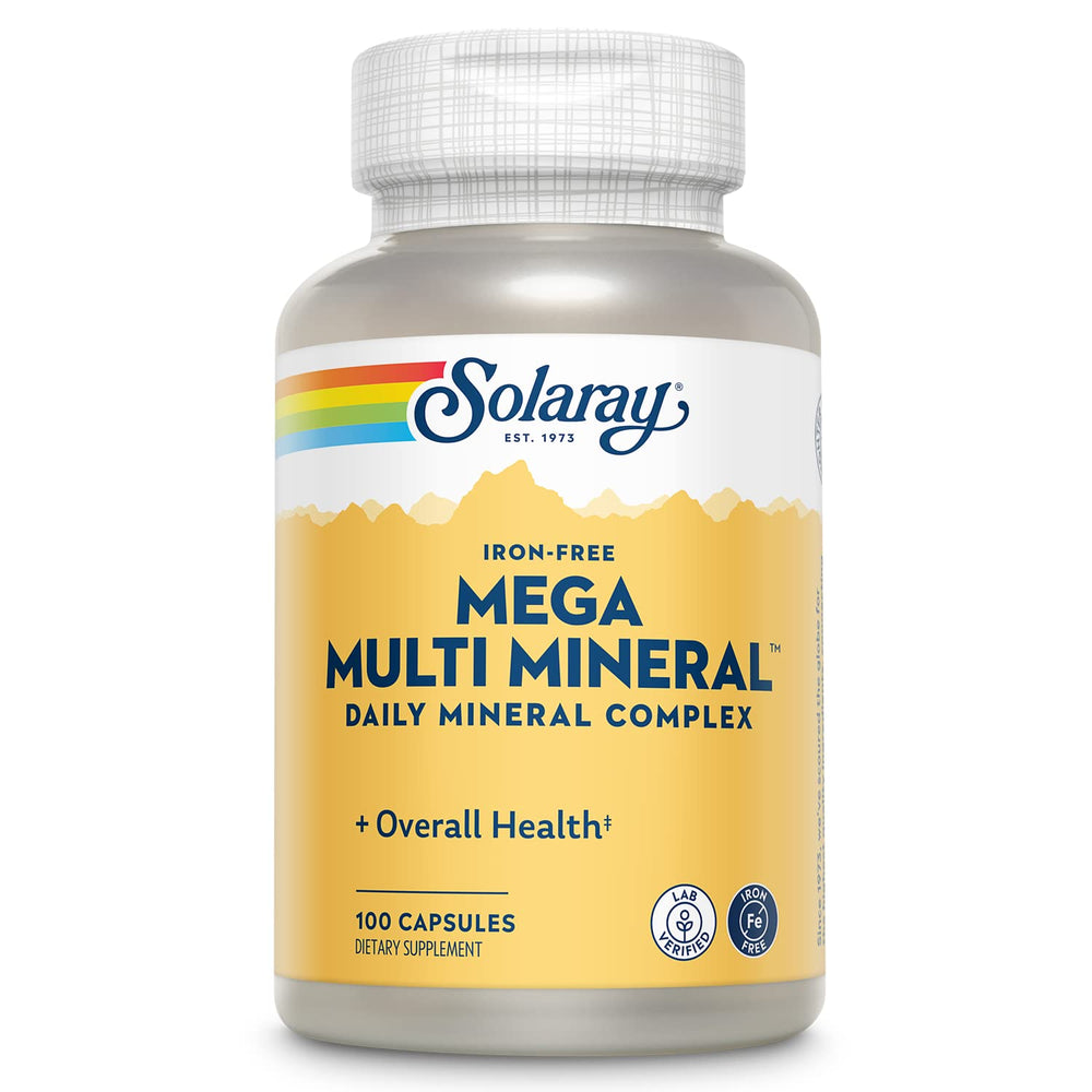 SOLARAY Mega Multi Mineral bottle with label