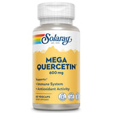 Solaray Mega Quercetin with Bromelain bottle and capsules