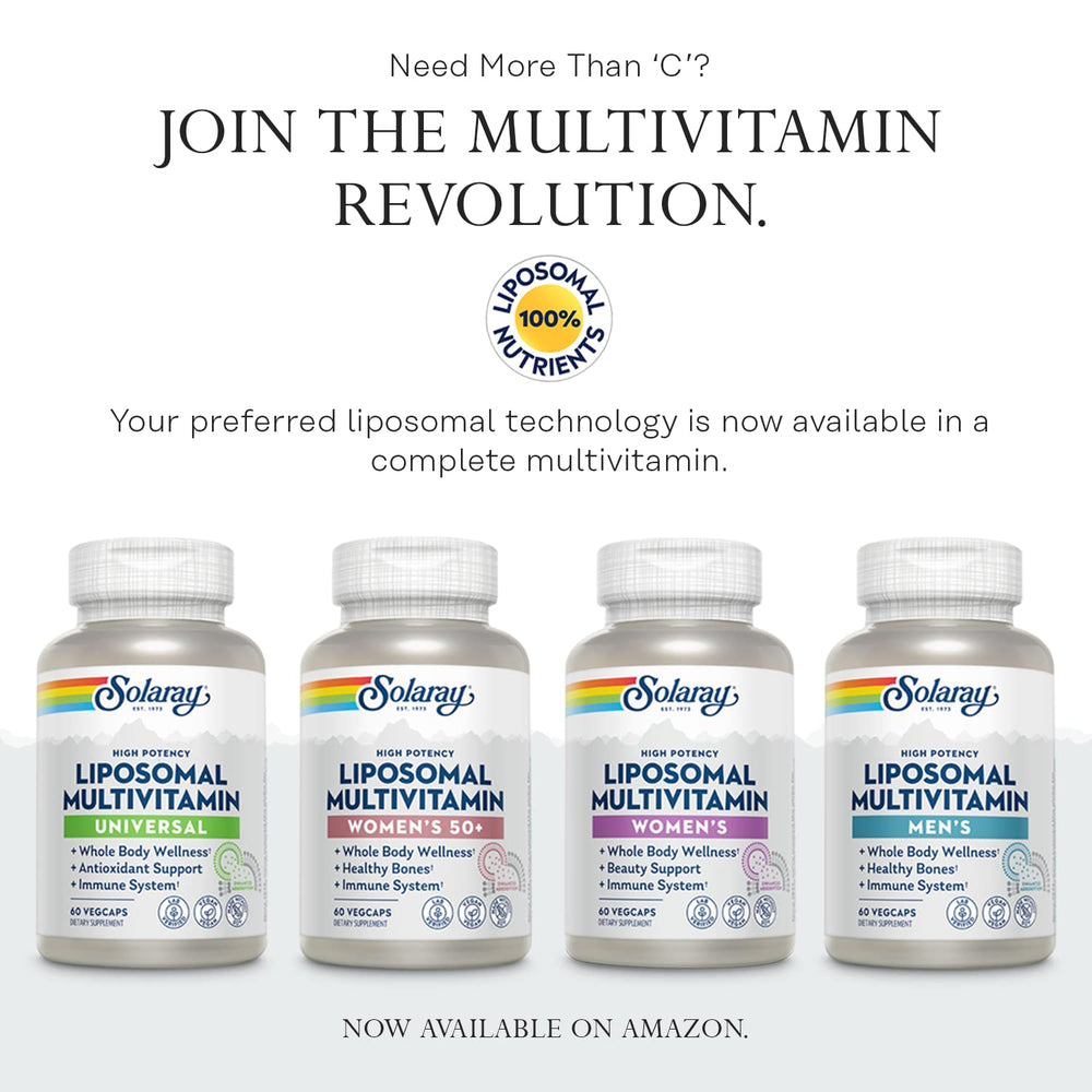 Eco-friendly 100% PCR bottle packaging for SOLARAY Vitamin B-Stress