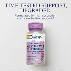 Label noting standardized 30 mg silybin per serving