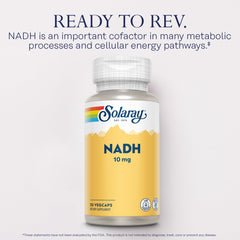 Lab verified SOLARAY NADH label