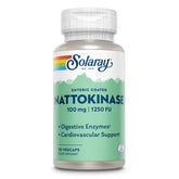 SOLARAY nattokinase bottle label with 100 mg nattokinase per capsule