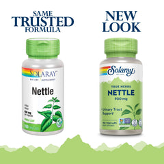 Solaray Nettle Leaf 900 mg bottle – back label