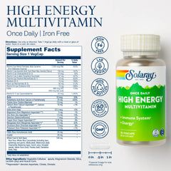 Bottle label of SOLARAY multivitamin