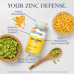 Ingredient panel showing zinc monomethionine and Vitamin B6