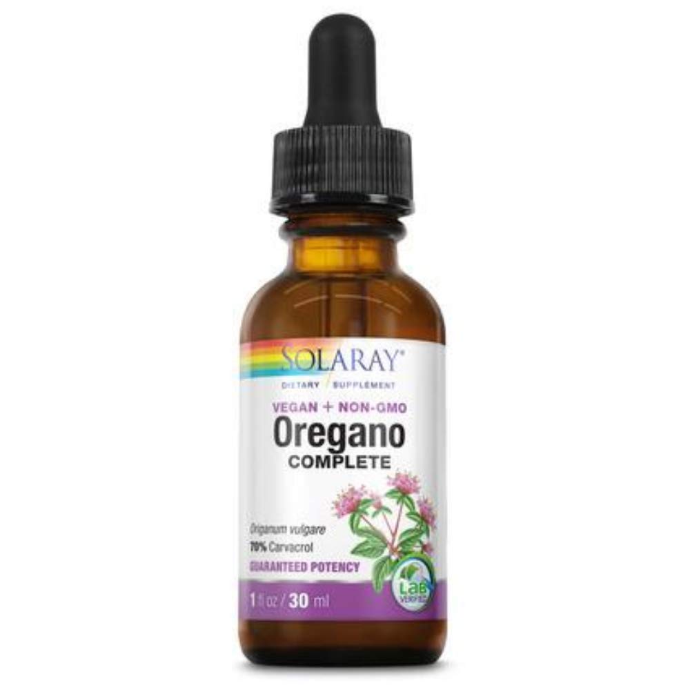 SOLARAY Oregano Leaf Extract Complete Drops Unflavored Vial 68mg 1oz