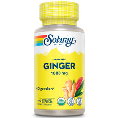 SOLARAY Organic Ginger 1080 mg bottle