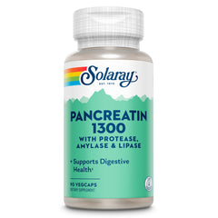 SOLARAY Pancreatin Supplement bottle on white background