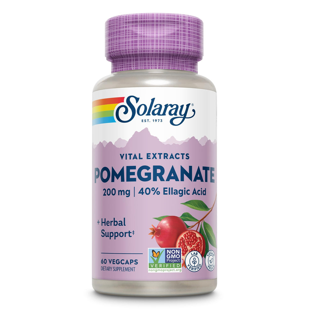 Solaray Pomegranate Extract 200 mg bottle - 60 count