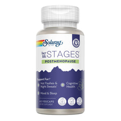 Solaray Postmenopause Life Stages bottle with capsules
