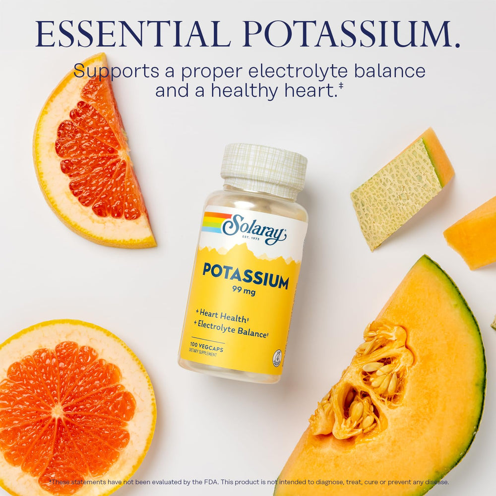 Potassium capsules (100 VegCaps) from Solaray