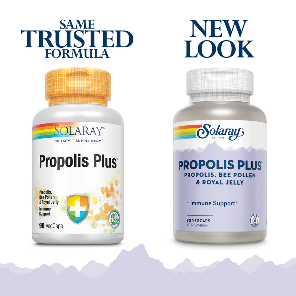 SOLARAY Propolis Plus supplement facts panel