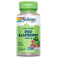Solaray Red Raspberry Leaves Capsules bottle 400 mg - image 1
