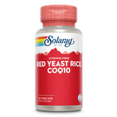 Solaray Red Yeast Rice Plus CoQ-10 No-Flush Niacin bottle and label