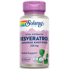 SOLARAY Triple Strength Resveratrol 225mg VCapsules bottle - 60 Count (image 1)