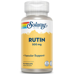 SOLARAY Rutin Veg Cap bottle front view, 500 mg