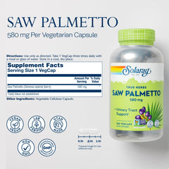 SOLARAY Saw Palmetto 580 mg capsules