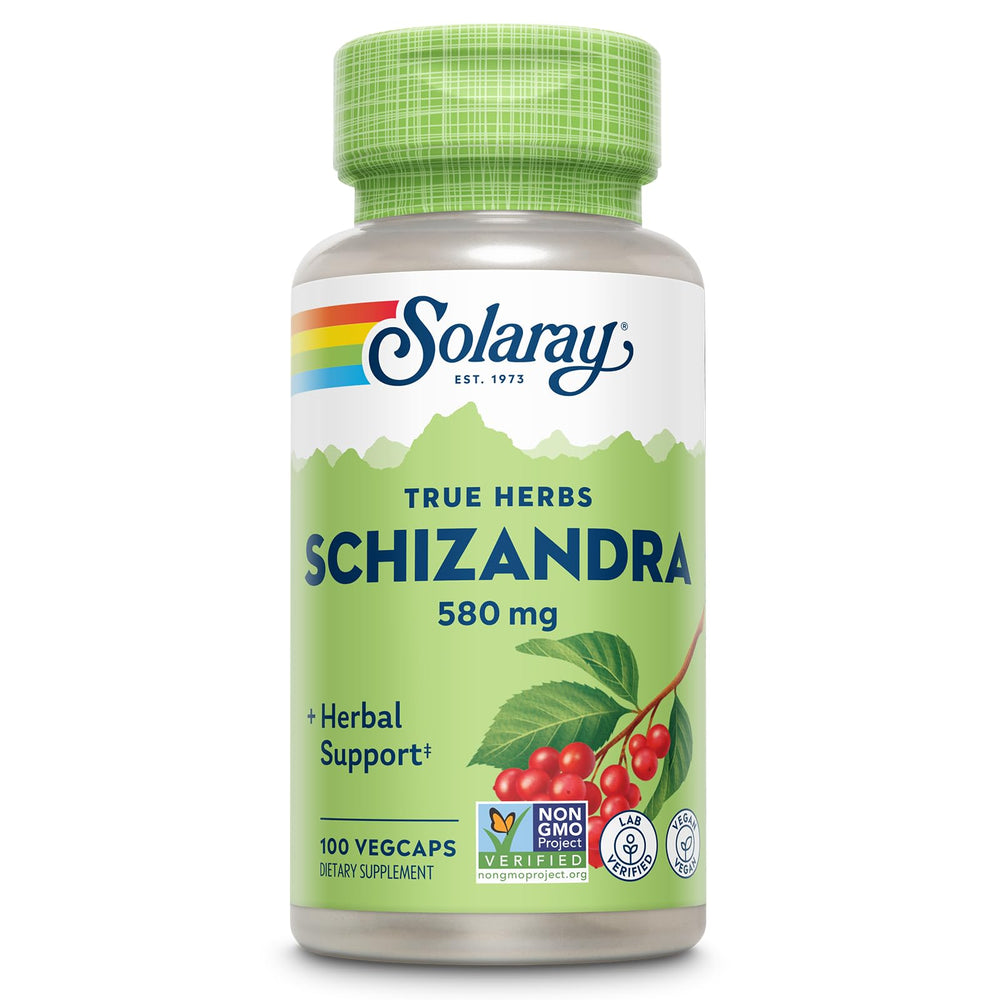 SOLARAY Schizandra 580 mg bottle - front view