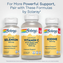 Vegan-friendly Solaray Selenium bottle with packaging