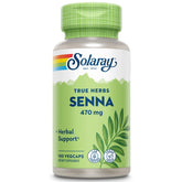 SOLARAY Senna Leaf Veg Cap 470mg bottle label close-up