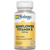 SOLARAY Super Bio E Sunflower Softgels bottle - 400 IU Vitamin E, 60 count