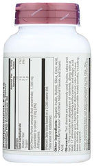 SOLARAY Tart Cherry Chewables bottle back label