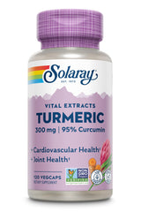 Solaray Turmeric Root Extract 300 mg VCapsules – 120 Count (Vegetarian Capsules)