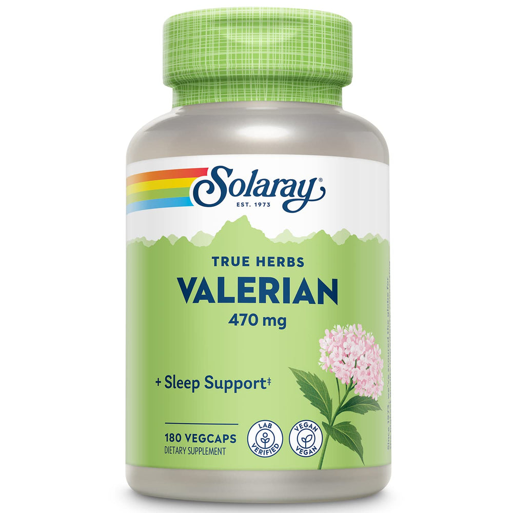SOLARAY Valerian 470mg Relaxation Support bottle - 180 count