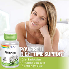 Illustration of valerian root representing relaxation benefits