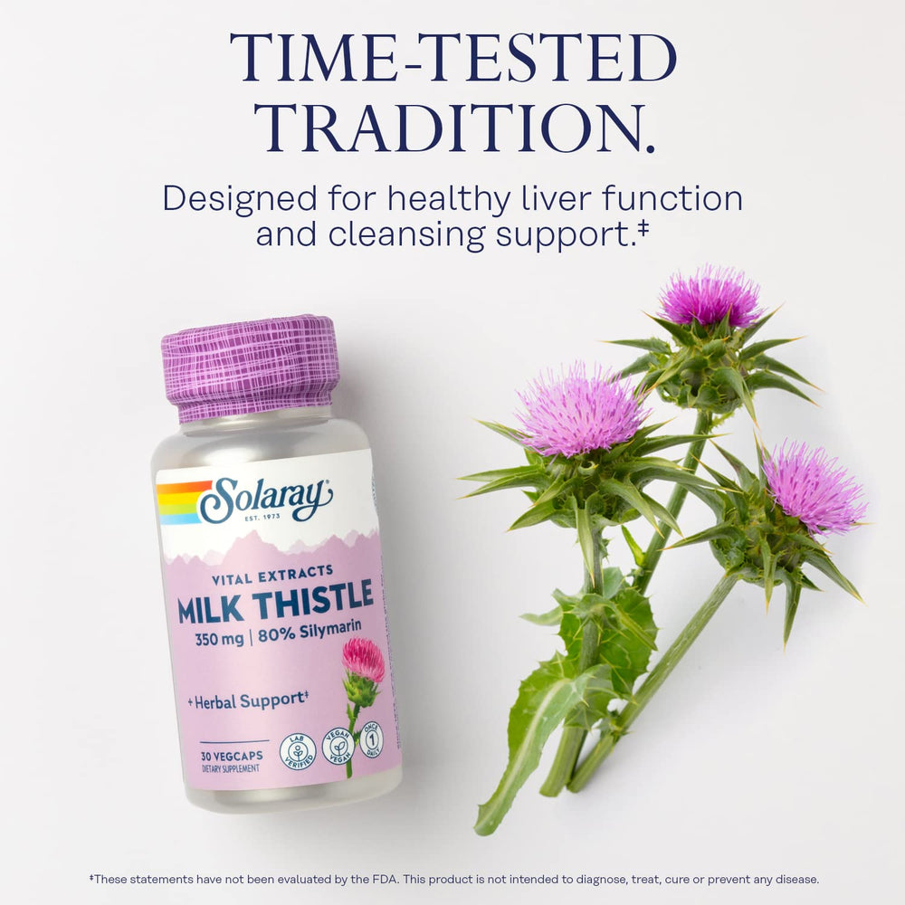 Vegetarian capsules for SOLARAY milk thistle supplement
