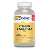 Front view of Solaray Vitamin B Complex 100 mg bottle