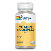 SOLARAY Vitamin B Complex 50 mg bottle with 100 vegan capsules