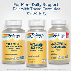 Solaray Vitamin C 1000mg bottle showing 100 servings