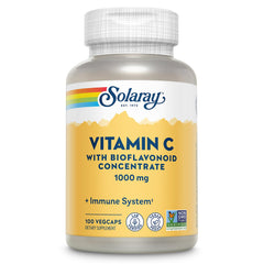 Front view of Solaray Vitamin C 1000mg with Bioflavonoids bottle