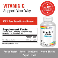 Scoop of SOLARAY Vitamin C Crystalline Powder