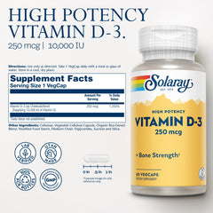 Vitamin D3 250mcg cholecalciferol vegetarian capsules