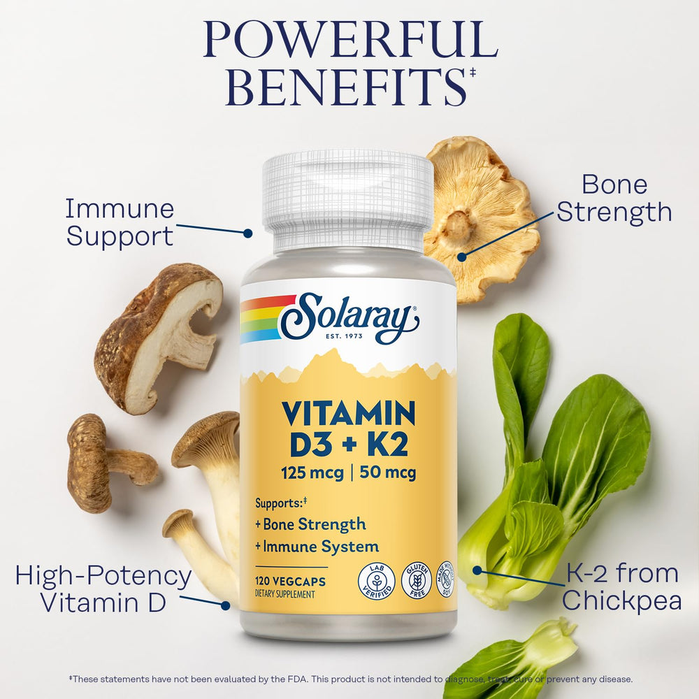 Vitamin D3 K2 immune support benefits image